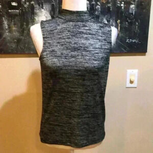 Rag & Bone Gray Mock Turtle Neck V Back Cutout Tank Top Size S
